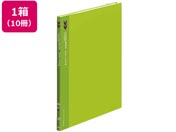 コクヨ クリヤーブック〈K2〉固定式サイドスローA4 20P 黄緑10冊