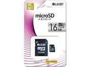 Lazos microSDHCメモリーカード class10 16GB L-16MS10-U1