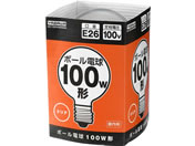ヤザワ ボール電球 100W形 G95 クリア GC100V90W95